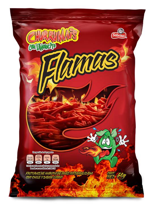 Sabritas Churrumaiz Flaming Bolsa grande / Large