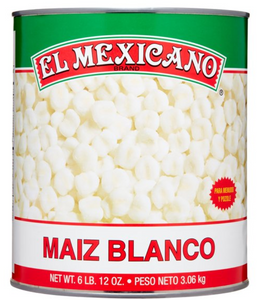 El Mexicano White Hominy 6/108 oz