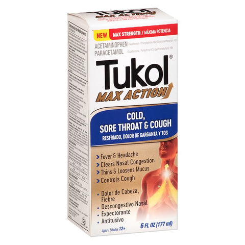 Tukol Max Action Cold, Sore Throat, Cough 6oz