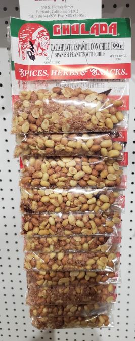 Chulada Cacauate Espanol c/Chile (Spanish Peanuts with Chile) 12pk