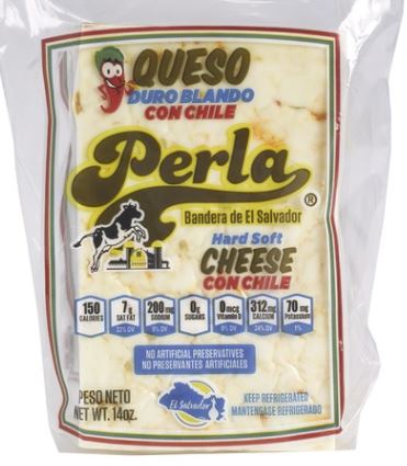 Perla Queso Duro blando with Chile (El Salvador)